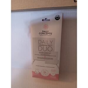 Daily Concepts Hammam Mitt Duo Exfoliating Turkish Shower Bath Mitt Body Groom